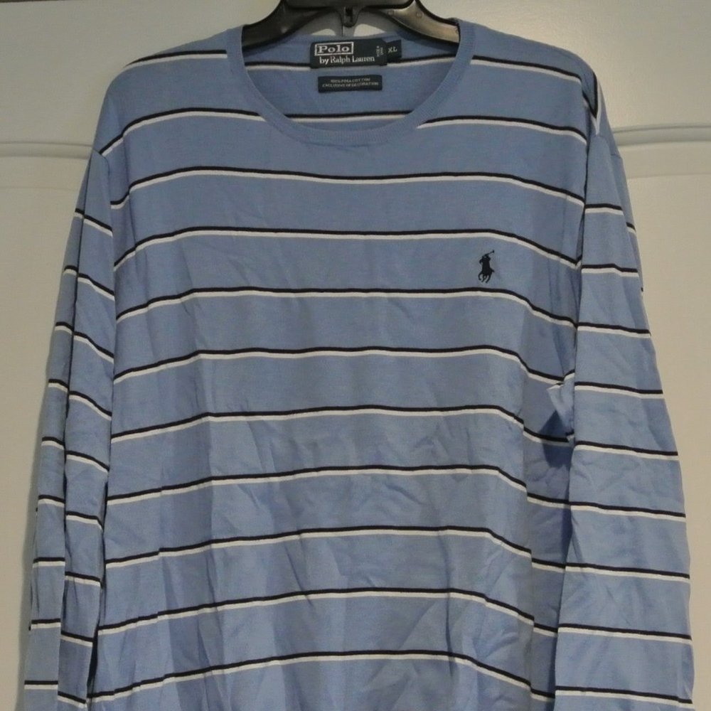 Men's Polo Ralph Lauren lightweight Pima cotton crewneck long sleeve sweater XL